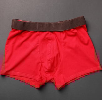 Rongzhiyue: Red boxer shorts elastic waistband
