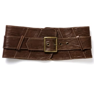 Rongzhiyue: Brown leather belt