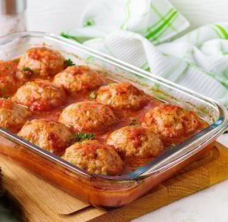 Receita de Almôndega Fit de Frango com Aveia no Forno