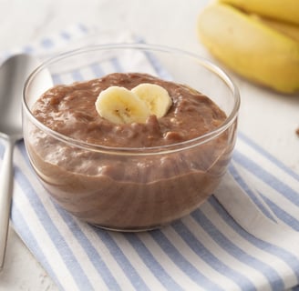 Receita de Doce Fitness de Chocolate com Banana