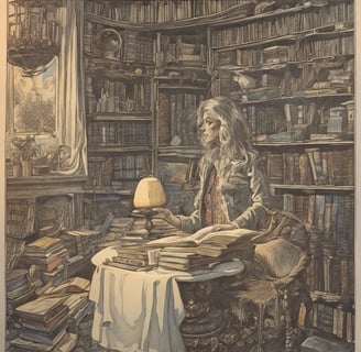 open book on top of several stacked books