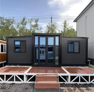 Black Expandable Container House