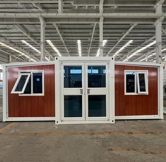 Brown Expandable Container House