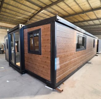 Dark Brown Expandable Container House