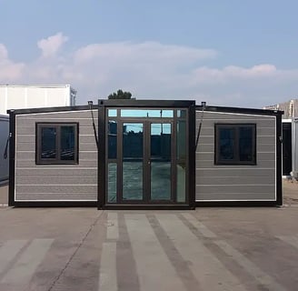 Grey Expandable Container House