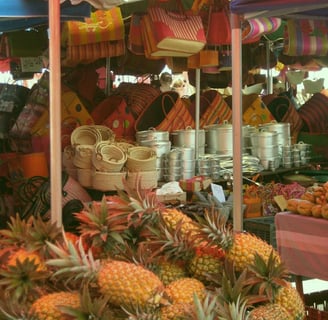 ananas victoria au marché