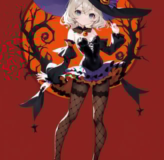 a woman in a witch hat and a witch costume