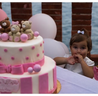 Battesimo, bimba, rosa