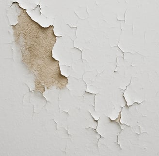 Wall damage caused by lack of primer – painting issues often seen in London homes