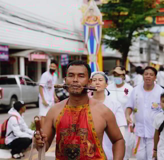 Festivals In Manila-Cheek piercing
