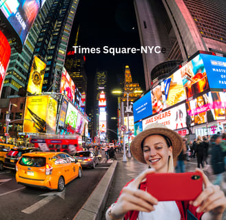 The Times Square NYC in the night