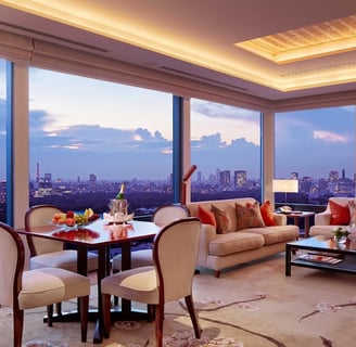 The Peninsula Tokyo lounge