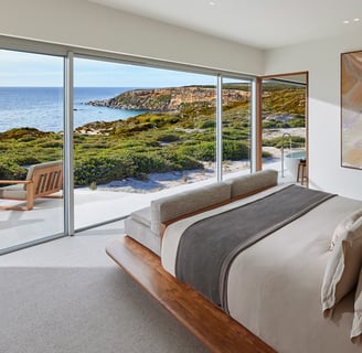 Southern Ocean Lodge room view with a scenery