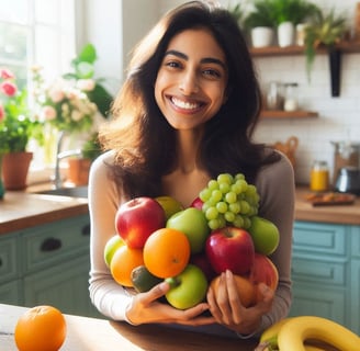 Una dona i els seus fruits