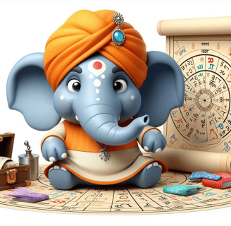 An elephant shaped Batuk Jyotish