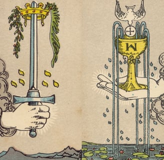 Ás de Ouros, Ás de Espadas, Ás de Copas e Ás de Paus