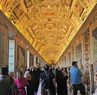 Sala dos mapas, dentro dos Museus do Vaticano