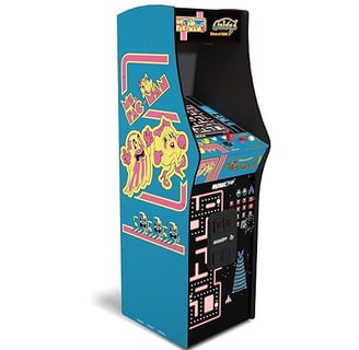 Ms Pac Man Galaga home arcade game with multiple classic arcade games in 1 cabinet