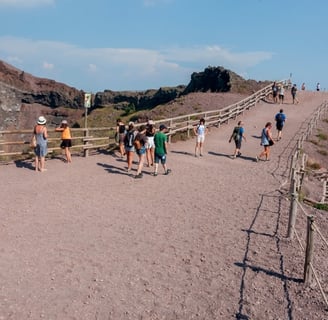 Ingresso del Parco Nazionale del Vesuvio raggiungibile da Cercola