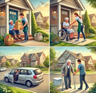 Un personne rendant différents services à domicile 
