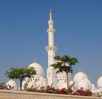 Abu Dhabi, weiße Moschee