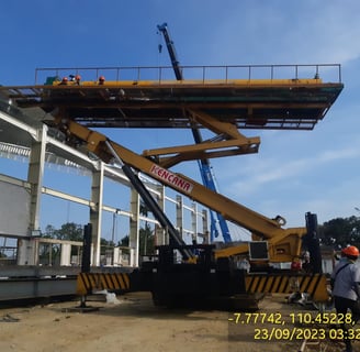 Mobile Crane Atap Baja Ringan