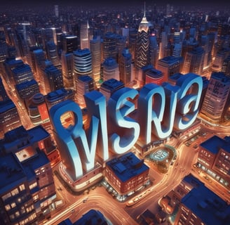 Bright electronic billboards and advertisements illuminate the bustling urban environment in an area crowded with vehicles and people. The signs include various brands, and the scene captures the vibrancy and energy of a commercial hub.