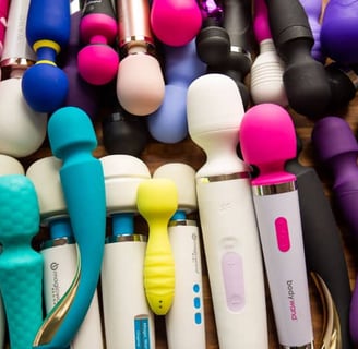 a pile of vibrators of different sizes and shapes