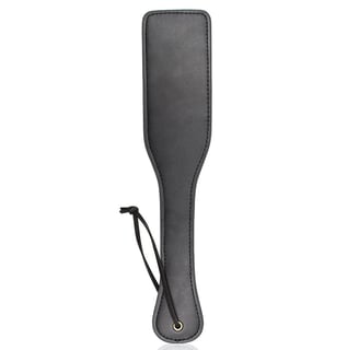 a faux leather paddle for bdsm play