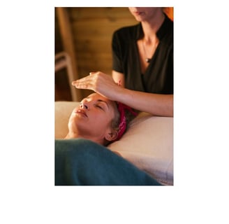 a person receiving Reiki