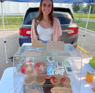 a farmers market where I do most of my business