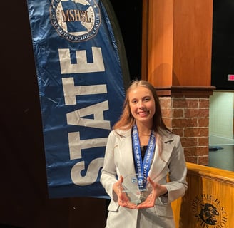 One of the years that I won State Speech for Extemporaneous Reading