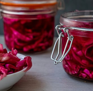 bocal de légumes lactofermentés