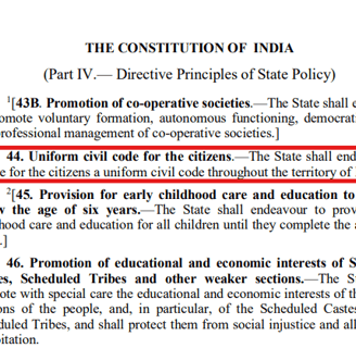 Article 44 of the constitution