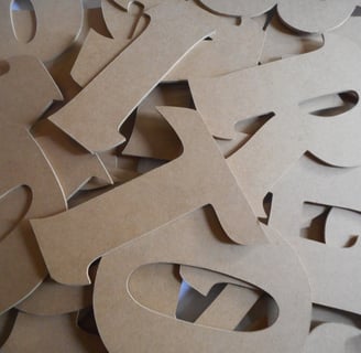 Lettrage en bois