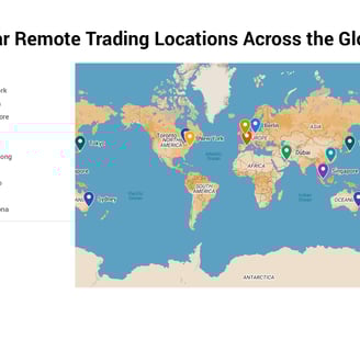 popular remote trading cities across the globe
