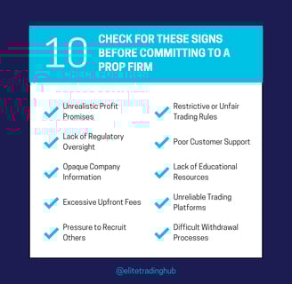 Prop Firm Red Flag Checklist