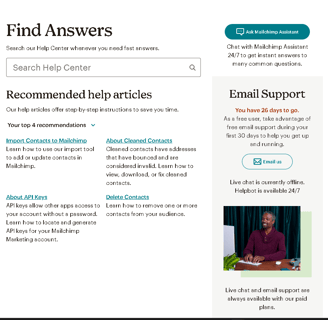 Find Answers Fast with Mailchimp’s Comprehensive Help Center.
