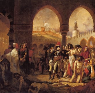 Bonaparte Visiting the Plague Victims of Jaffa - 1798 Antoine-Jean Gros