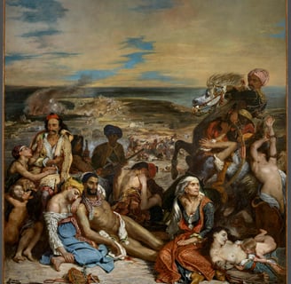 The Massacre at Chios - 1824 Eugene Delacroix  