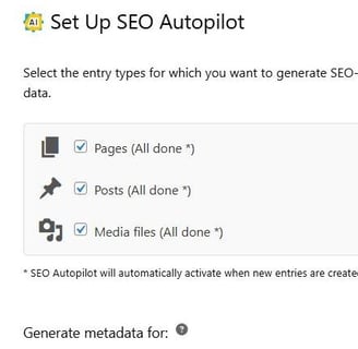 AI for SEO - SEO Autopilot