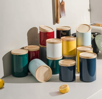 Navy Blue Canister