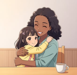 mother with her daughter