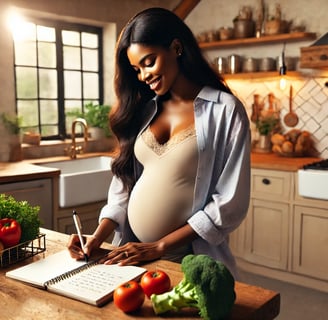 pregnancy nutrition, meal planning, recipes, glowing and healthy