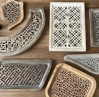 wood-work, wood worked, tray wood decor