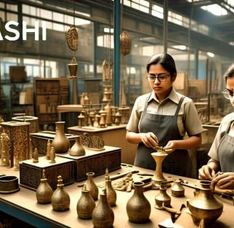 ARTASHI India factory of handmade products for home decoration and gifts