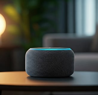 Echo Dot in a stylish room