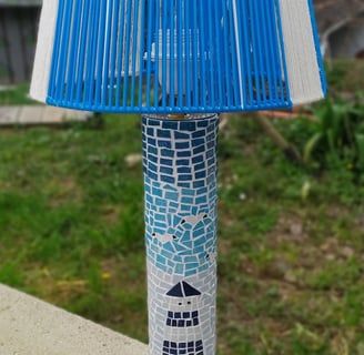 Luminaire mosaïque dessin phare
