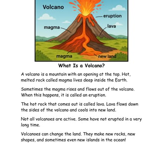 a volcano volcano with a volcano in the background