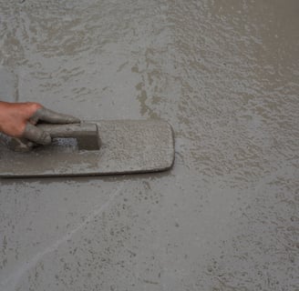 Piso de concreto reforçado com macrofibras